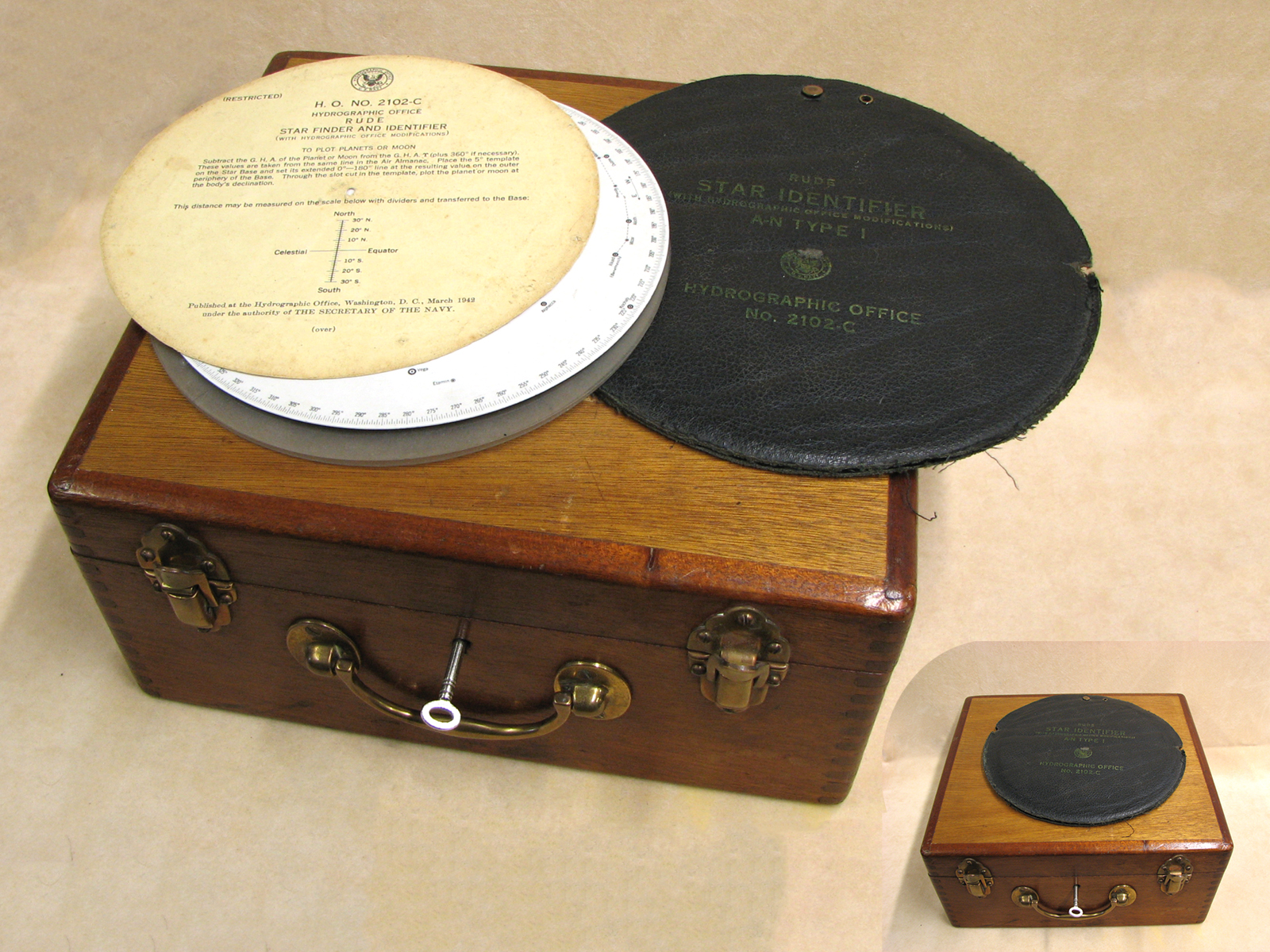 1962 B Cooke & Son Maritime sextant with Star Finder set